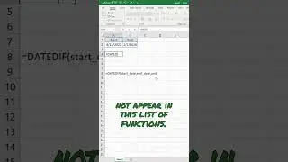 How to Subtract Dates in Excel