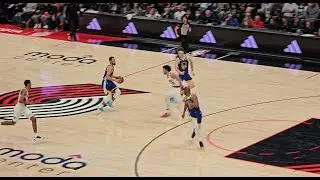 Late 4th Quarter - Golden State Warriors at Portland Trail Blazers - 4/11/24