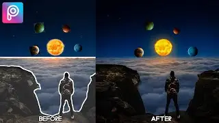 Edit Photo PicsArt Manipulation | Fantasy Galaxy | PicsArt Tutoria