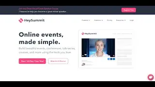 HeySummit Review 👌 HeySummit Demo, Features, Pricing, & Walkthrough