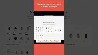 Master WooCommerce with Elementor Widgets #wordpressplugin #shoplentor #hasthemes