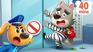 Elevator Safety Tips | Police Cartoon | Safety Cartoon | Kids Cartoon | Sheriff Labrador | BabyBus