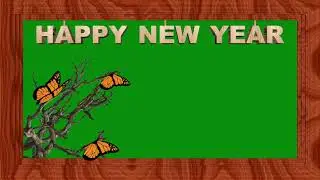 New Year Greetings Green Screen Background Video | Happy New Year 2021 Green Screen Frame for Video