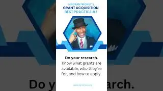 Grant Acquisition Tips: Conduct Thorough Research #grantwriting #MrGrantMoney #grants