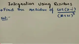 @btechmathshub7050 To find poles and corresponding Residues of the function-complex Analysis