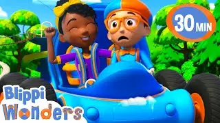 Adventure Time: Meekah Drives the Blippi Mobile | Educational Videos for Kids | Blippi Wonders