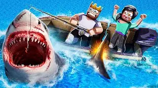 Roblox Fishing Simulator But SHARK ATTACK!