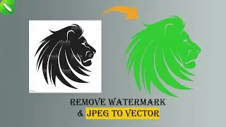 How To Remove Watermark From Image In CorelDraw | JPEG to VECTOR In CorelDraw |