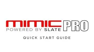 Pearl Mimic Pro Quick Start Guide