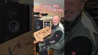 80s DIY Vintage TESLA Bass Reflex SPEAKER BOX Crossover - What is inside? - TESLA SPEAKERS