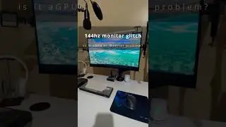 144hz monitor glitching / 120hz no monitor glitch #shorts