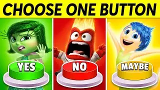 Choose One Button | Inside Out 2 | YES, NO or MAYBE 🟢🔴🟡