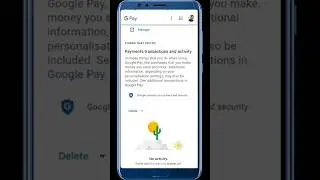 GPay transaction history Delete #shorts | Delete Google pay History #gpay history How to delete