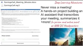 Never miss a meeting! A hands on project building a custom AI assistant