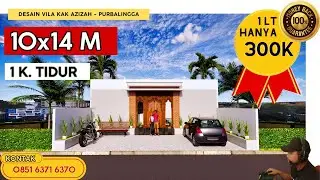 Desain Vila 10x14 M (1 Lantai) Kak Azizah - Jasa Desain Rumah Purbalingga