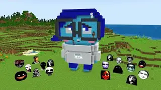 Survival Sadness House With 100 Nextbots in Minecraft - Gameplay - Coffin Meme