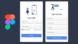 Login/Sign Up Page In Figma - Figma Design Tutorial