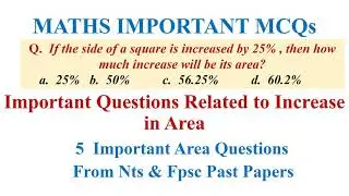 Geometry Area Problems | Important Math Questions for Nts, Fpsc, Ppsc | online math with asad