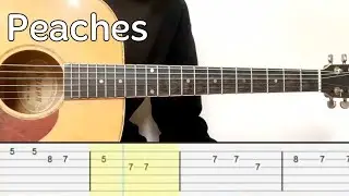 Jack Black - Peaches (Super Mario Bros.) (Easy Guitar Tabs Tutorial)