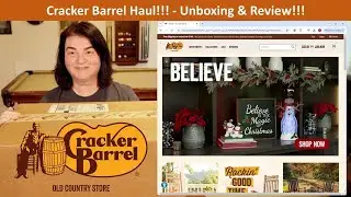 Cracker Barrel Shopping Haul - Unboxing & Review!!! #crackerbarrel  #shoppinghaul #holidaydecor