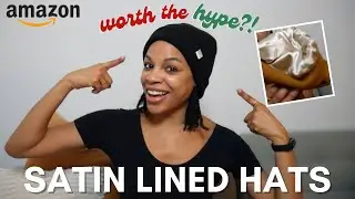 SATIN LINED BEANIE HATS dupes from Amazon | Easy GIFT Idea for literally anyone #hairhack