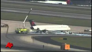 Raw Video: Delta Flight Evacuated in Atlanta