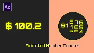 Make An Animated Number Counter In Adobe After Effects | Tutorial