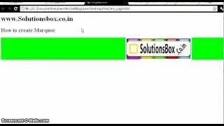 HTML Tutorials 13  How to create marquee in HTML