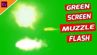 5 Free Green Screen Muzzle Flashes / Gun Shots with Smoke Full HD 1080p