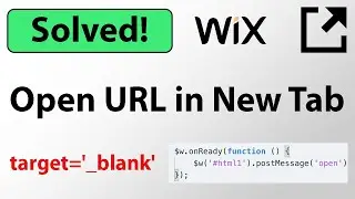 How to Open Link in New Tab using Wix Code (Velo)