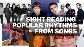 Reading rhythms from popular songs. How to read music