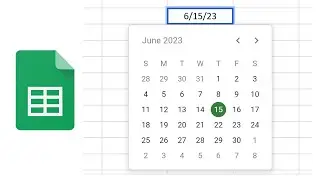 Google Sheets - Add a Pop-Up Calendar Date Picker