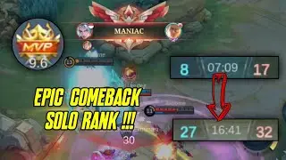EPIC COMEBACK SOLO RANK NATAN GLOBAL - NATAN TOP GLOBAL BUILD AND EMBLEM - BEST BUILD NATAN 2024
