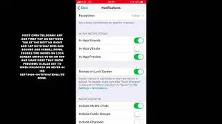 HOW TO DISABLE OR ENABLE NAMES ON LOCK SCREEN IN TELEGRAM APP (IOS)