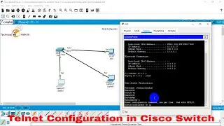 Configuring Telnet on a Cisco Switch in Packet Tracer | Technical Hakim #TelnetConfiguration