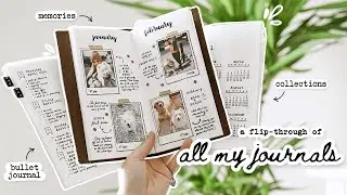 a flip through ALL of my journals & how I use them