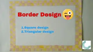 Amazing border designs from shapes