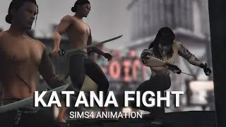 KATANA FIGHT | Sims4 Fight Animation