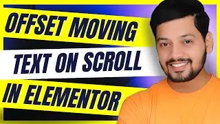 Elementor moving text on scroll - elementor text effect - wordpress tutorial