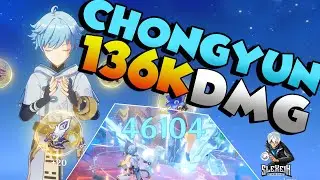 CHONGYUN DPS BUILD 136K BURST DMG | Genshin Impact - Slexein