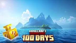 I Survived 100 Days on DESERTED Island in Minecraft Hardcore