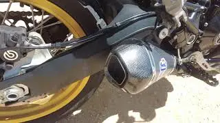 Stock vs Termignoni Exhaust - Ducati Scrambler Desert Sled sound sample.