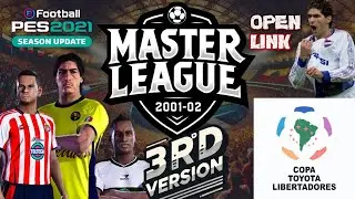 🎮 Master League 2001-02 3rd Version | PES 2021 Option File 🎮