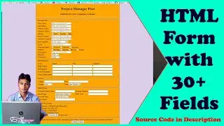 HTML Form with 30+ Fields || Fieldset Legend || HTML Form Tutorial 2021 || Player Of Code