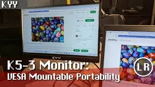 KYY K5-3 Monitor: VESA Mountable Portability