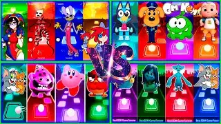 Tiles Hop EDM Rush: Pomni x Jax vs Skibidi Toilet vs Cocomelon vs Paw Patrol vs Baby Boss vs Bluey