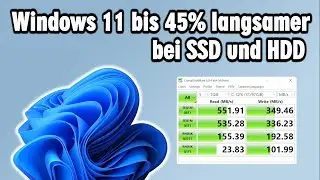 Windows 11 erheblich langsamer bei SSD Leistung ⭐️ Performance Update Fix