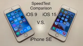 iOS 9 vs iOS 15 iPhone SE - Speed Test Original iOS vs Latest iOS! End Of Support