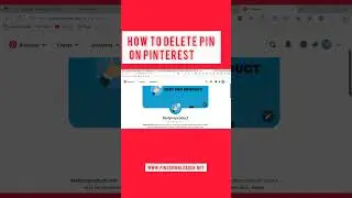 how to delete pin on Pinterest