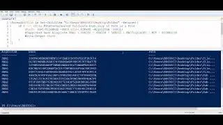 PowerShell Get Hash Of All Files In Directory